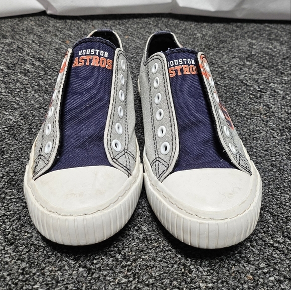 Foco Houston Astros Glitter Low Top Canvas Sneakers Size 7 - Picture 2 of 8